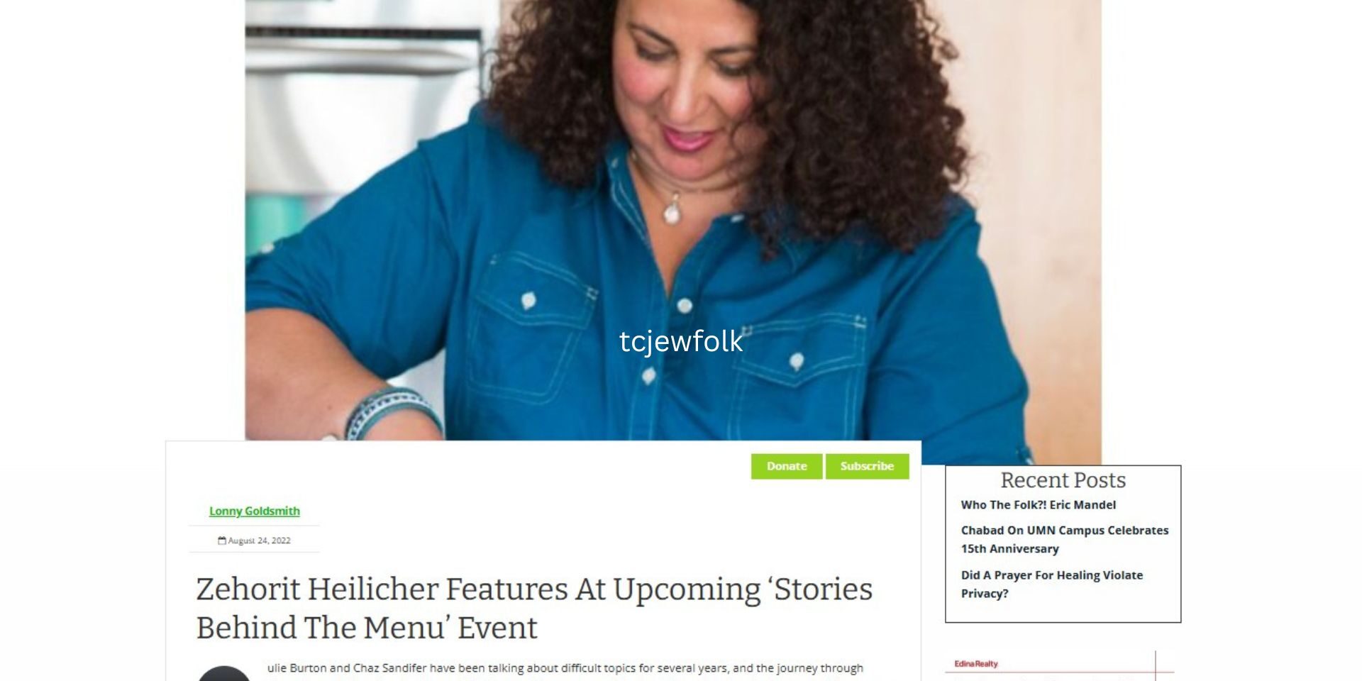 TC Jew Folk - Stories Behind the Menu